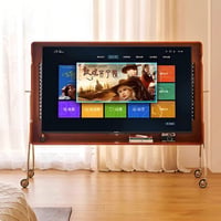 Isla Hopping Minimalist Retro Movable Solid Wood TV Cabinet