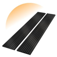 MUUEGM Solid Wood Fluted Wall Panels - Set Of 6, 93.5" X 12.6", 5D Textured Acoustic Panels For Soundproofing & Interior Decor