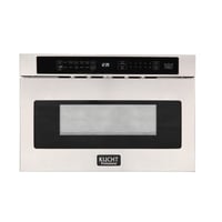 Kucht 23.88 in. 1.2 cu. ft. Built-In Microwave Drawer in Stainless Steel with Sensor Cooking