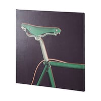 Williston Forge Bike Saddle Purple by Alarm a Hand Embelished Textured Canvas
