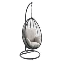 Dakota Fields Schoenbeck Egg Chair with Stand