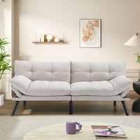 Corrigan Studio® Futon Sofa Bed Futon Sofa Modern Convertible Sofa Sleeper Futon Couch Bed For Living Room