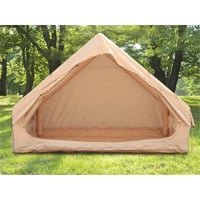 Abrahams Bell Tent 4 Season 9.85ft Glamping Tent, Hot Tent, Ideal for Family Camping, Hiking, Canvas with Aluminum Pole, Camouflage Fabric Option