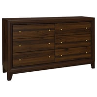 Newline Welsley 6-drawer Dresser Cabinet Walnut
