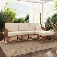 Winston Porter Outdoor L-Shaped Patio Sectional with Cushions