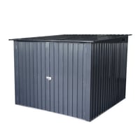 Tryimagine Outdoor Steel Storage Shed For Bicycle With Slope Roof And 4 Bike Tracks