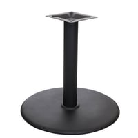 BFM Seating STB Black 30" Round Indoor Dining Height Table Base 4" Column