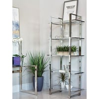 Wrought Studio™ Juleesa 79.5" H x 31.1" W Metal Etagere Bookcase