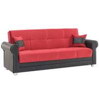 Lark Manor™ Avalon 86 in. Fabric 3-Seater Twin 3-in-1 Sleeper Sofa Bed with Storage