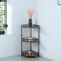 Zhang's SereneLodge Triangular flower stand removable corner storage