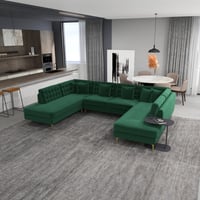 Willa Arlo™ Interiors Wurth 130.7" Wide Velvet Symmetrical Sectional