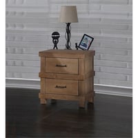 Wildon Home® Traditional Bedroom Nightstand With 2X Drawers Wooden Furniture 1Pc
