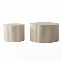 GRILLO HOME Round Wood Coffee Table