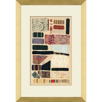 Ebern Designs 'Fabric Swatches' Framed Graphic Art Print