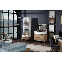 Gemma Violet Chaplin 2 Drawer Dresser with Media Shelf