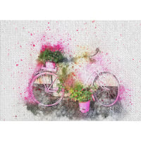 East Urban Home Bicycle Pink Area Rug