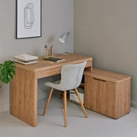 Inbox Zero L-Shape Desk with Hutch