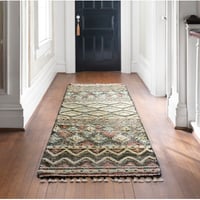 Foundry Select Bentonville Astract Handwoven Brown Area Rug