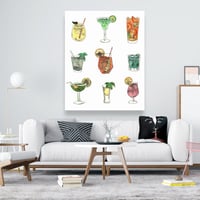 Begin Edition International Inc. Colorful Cocktails - Kitchen Gastronomy Canvas for Home Decor
