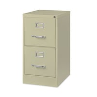 Inbox Zero 22" Deep 2 Drawer Letter Width Vertical File Cabinet, Commercial Grade,