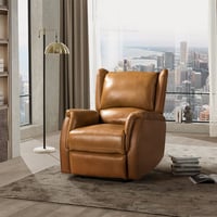 Red Barrel Studio® Domingo Genuine Leather Power Recliner With Wingback Design