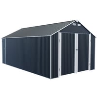 CaneCreations 12×20 Ft Outdoor Storage Building，bicycles，lawnmowers，vehicles，well - Lit，well Ventilated，4 Vents，lockable Side Portal，heavy Duty Galvanized Framework