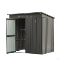 CHENGGUHENGXIN Outdoor Storage Shed, Metal Tool Sheds Storage House With Lockable Double Door, Large Bike Shed Waterproof
