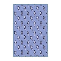 Rug Tycoon Machine Woven Rectangle 6' x 9' Area Rug in Blue