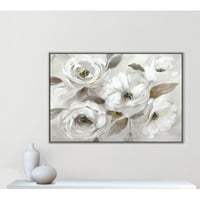 Casa Fine Arts Winter White Framed On Canvas by Nan Print