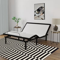 Alwyn Home Shartlesville 15-inch Adjustable Bed Base With Head and Foot Incline, Remote, Easy Assembly