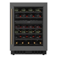 KoolMore Reserve 24 in. Under-Counter Panel Ready Dual Zone Wine Cooler 45 Bottle Capacity