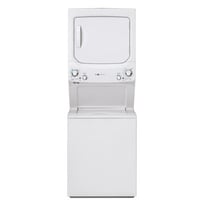 GE Appliances 3.9 cu. ft. Washer and 5.9 cu. ft. Gas Dryer Laundry Center