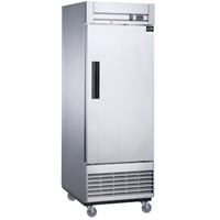 Elite Kitchen Supply 27.5 in. W 17.79 cu. ft. Reach-In One Door Upright Commercial Refrigerator E30F, Stainless Steel