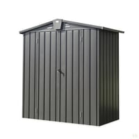 VODYXSEP Outdoor Storage Shed 6.5'X 4.2', Metal Garden Shed For Bike, Trash Can, Tools, Lawn Mowers,Galvanized Steel Outdoor Storage Cabinet With Lockable Door