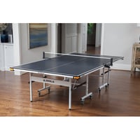 Joola USA JOOLA Rally - Professional MDF Indoor Table Tennis Table with Quick Clamp Net Set with Playback Mode