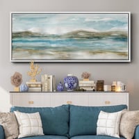 Wexford Home Peaceful Beach I- Framed Canvas
