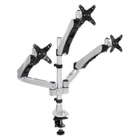Mount-it Silver Multi Screen Desktop Mount, Holds up to 14.8 lbs