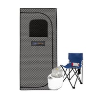 mondawe Portable Full-Size Steam Sauna Tent with 4L 1500W Steam Generator & Chair