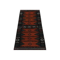 Rug & Kilim One-of-a-Kind 2' x 4'9" Area Rug in Blue/ Red/ Orange/ Cream