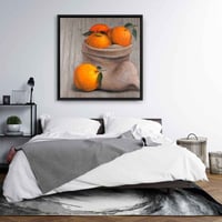 Begin Edition International Inc. Bag of Oranges - Gastronomy Hyperrealist Canvas Art for Home
