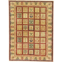 Isabelline One-of-a-Kind Denver Hand-Knotted Yellow/Brown 5'8" x 7'9" Wool Area Rug