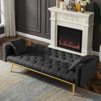 Mercer41 Convertible Folding Futon Sofa Bed , Sleeper Sofa Couch For Compact Living Space