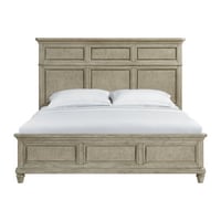 One Allium Way® Agnius King Panel Bed In Light Grey