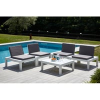 Tarrison Patio Perfection Outdoor Lounge Collection 5 Piece Multiple Chairs Seating Group with Cushions
