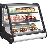 gaomon Commercial Refrigerator Display, 130L/4.6 Cu. FT Countertop Refrigerator Display Case, Commercial Fridge Display Refrigerator, Double-Layered Glass Di