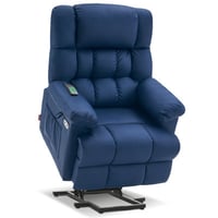 Red Barrel Studio® Power Lift Recliner Chair Sofa with Massage and Heat, Adjustable Headrest, 3 Positions, USB Ports, Faux Leather