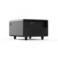 Orren Ellis Modern Smart Side Table With Built-In Fridge, Wireless Charging, And Multiple Power Options For Ultimate Convenience
