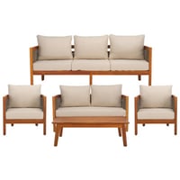 Winston Porter Sulaimon 5 Piece Patio Covnersation Set
