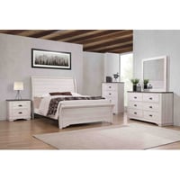 August Grove® Alfanso Sleigh Bedroom Set Special Queen 6 Piece: Bed, Dresser, Mirror, 2 Nightstands, Chest