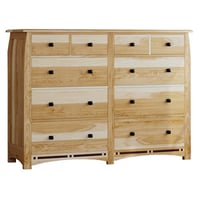 Loon Peak® Asdsit 8-drawer Solid Wood Double Dresser